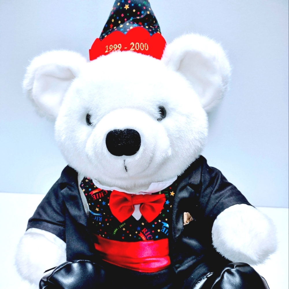 Federated Departments Lazarus Lazzie 16" Millennium Teddy Bear Plush 1999-2000
